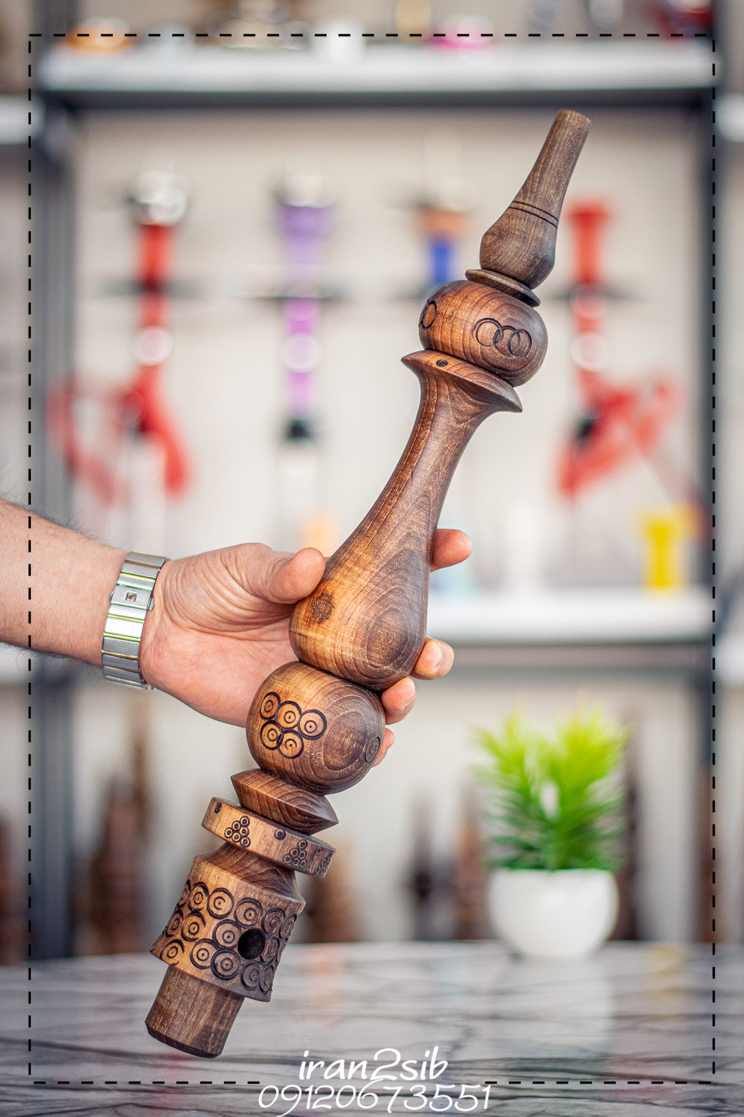  قیمت خرید تنه قلیان چوبی عکس قلیون چوبی فروش قلیان چوبی 