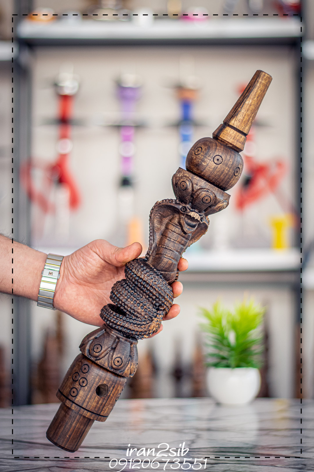  قیمت خرید تنه قلیان چوبی عکس قلیون چوبی فروش قلیان چوبی 