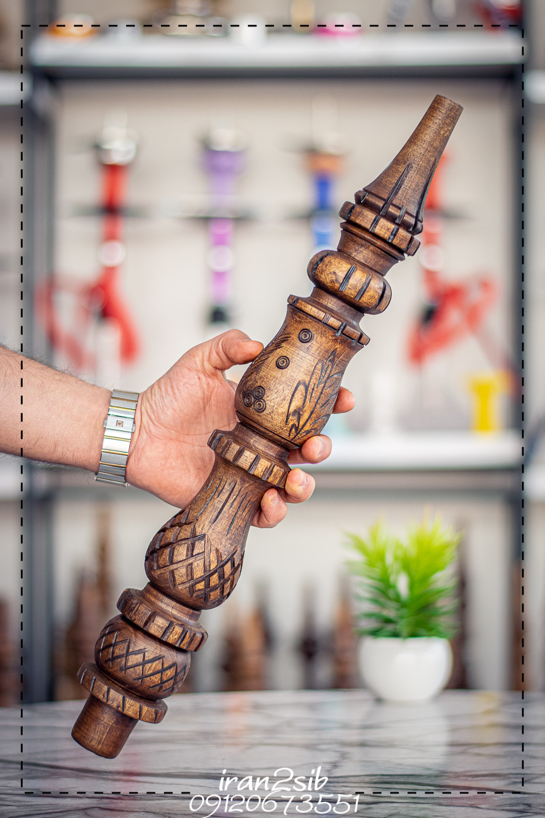  قیمت خرید تنه قلیان چوبی عکس قلیون چوبی فروش قلیان چوبی 