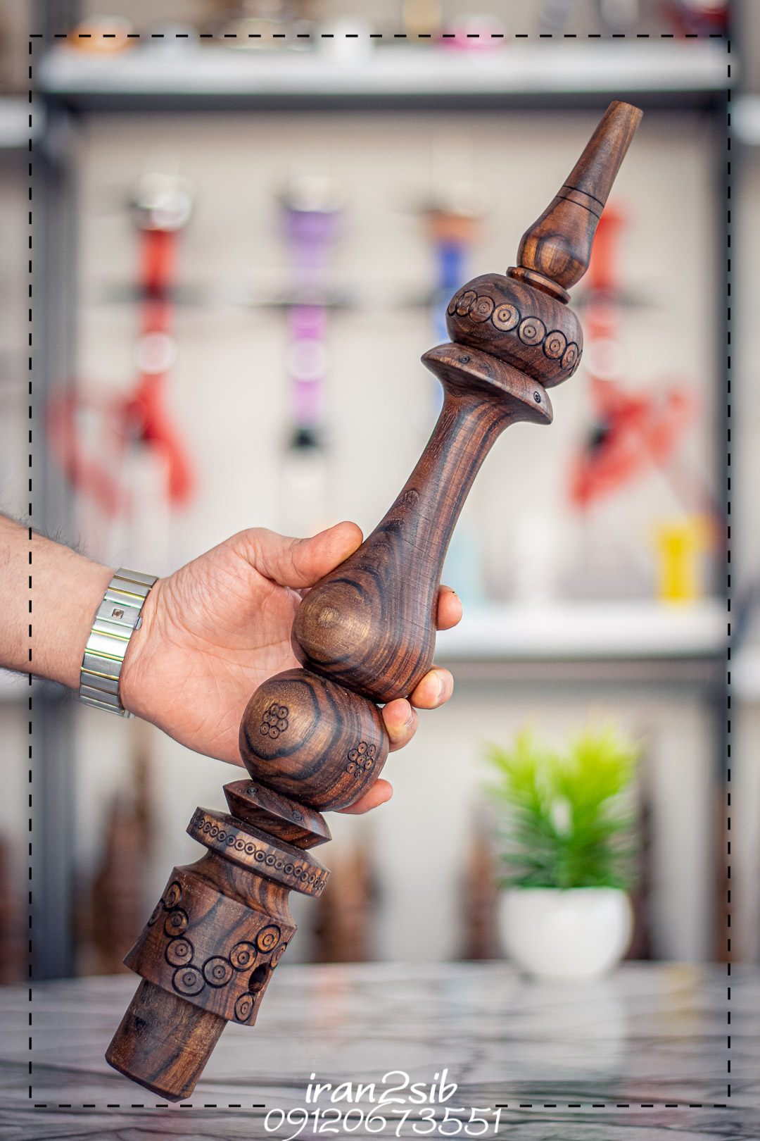  قیمت خرید تنه قلیان چوبی عکس قلیون چوبی فروش قلیان چوبی 